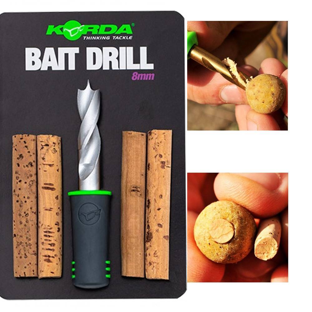 KORDA BAIT DRILL 8 mm TALADRO PERFORADOR CON CORCHOS - Imagen 2