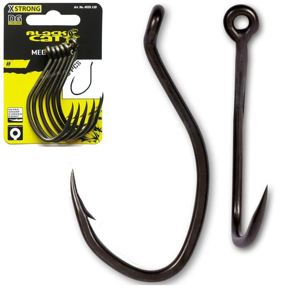 BLACK CAT MEGA HOOK X STRONG DG Nº 6/0 anzuelos siluro