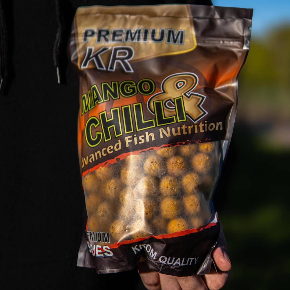 KROM QUALITY BOILIES MANGO CHILI 20 mm 800 gr - Imagen 3
