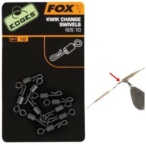 FOX EDGES Kwik Change Swivels Size 10