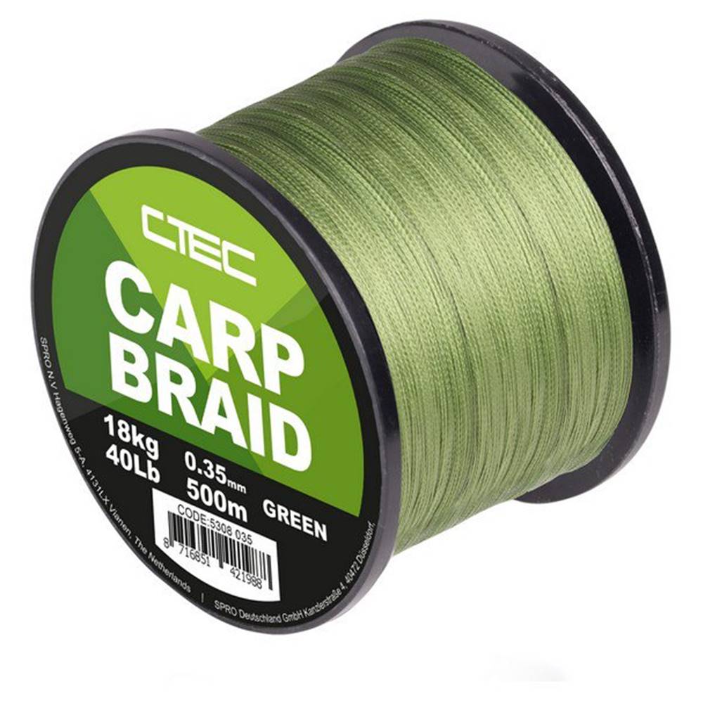 C-TEC CARP BRAID GREEN 0,35mm 500m - Imagen 2