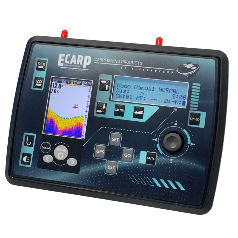 CARPIO C3 HYBRID Barco cebador con sonda a color y GPS + bolso para el mando - Imagen 3