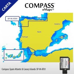 Cartografía Compass Spain Atlantic & Canary Islands