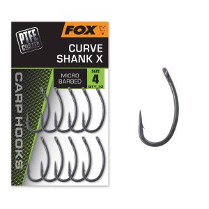 FOX CARP HOOKS CURVE SHANK X (PTFE Coated)