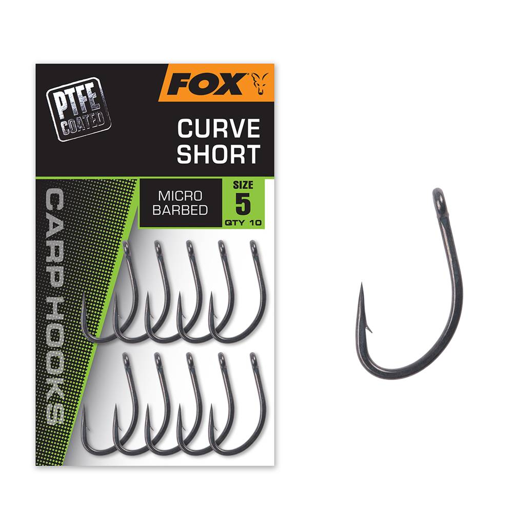 FOX CARP HOOKS CURVE SHORT (PTFE Coated) - Imagen 2