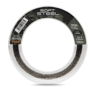 Fox Soft Steel Fleck Camo Leader 0,50mm 100m