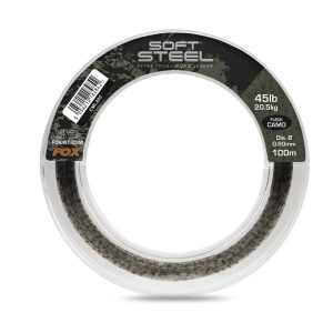 Fox Soft Steel Fleck Camo Leader 0,60mm 100m