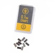 Wychwood Crimps 0.7 mm Grapas de 0,7 mm para fluorocarbono 0,50-0,70