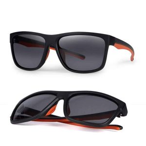 GAFAS POLARIZADAS Fox Collection Black & Orange Shades – Grey Lens