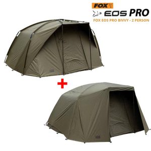 OFERTA PACK: FOX EOS PRO 2 MAN BIVVY + Doble Capa