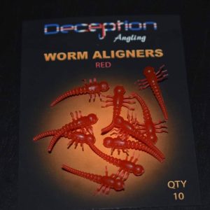 Deception Angling Worm Aligners Red