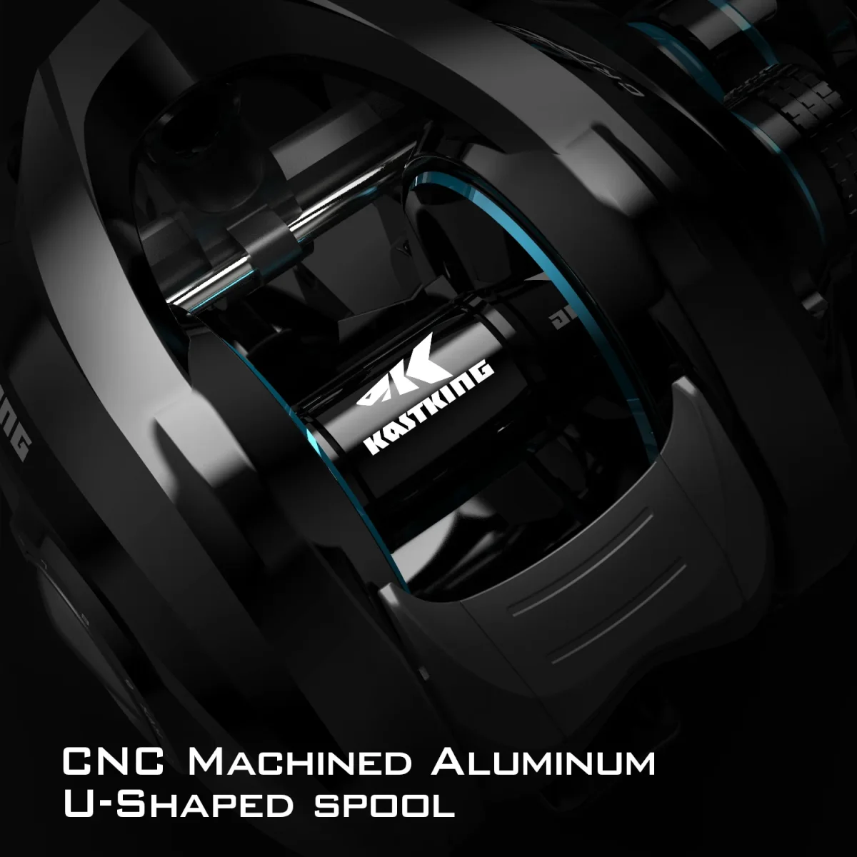 Carrete KastKing Crixus para Baitcasting - Dark Star 7.2:1 - Imagen 8