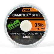 FOX CAMOTEX STIFF CAMO BRAID 35 LB 20 m (Trenzado suave con recubrimiento rigido)