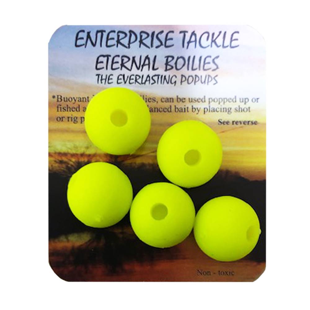 Enterprise Tackle Eternal Boilies Amarillo Fluoro 15mm - Imagen 2