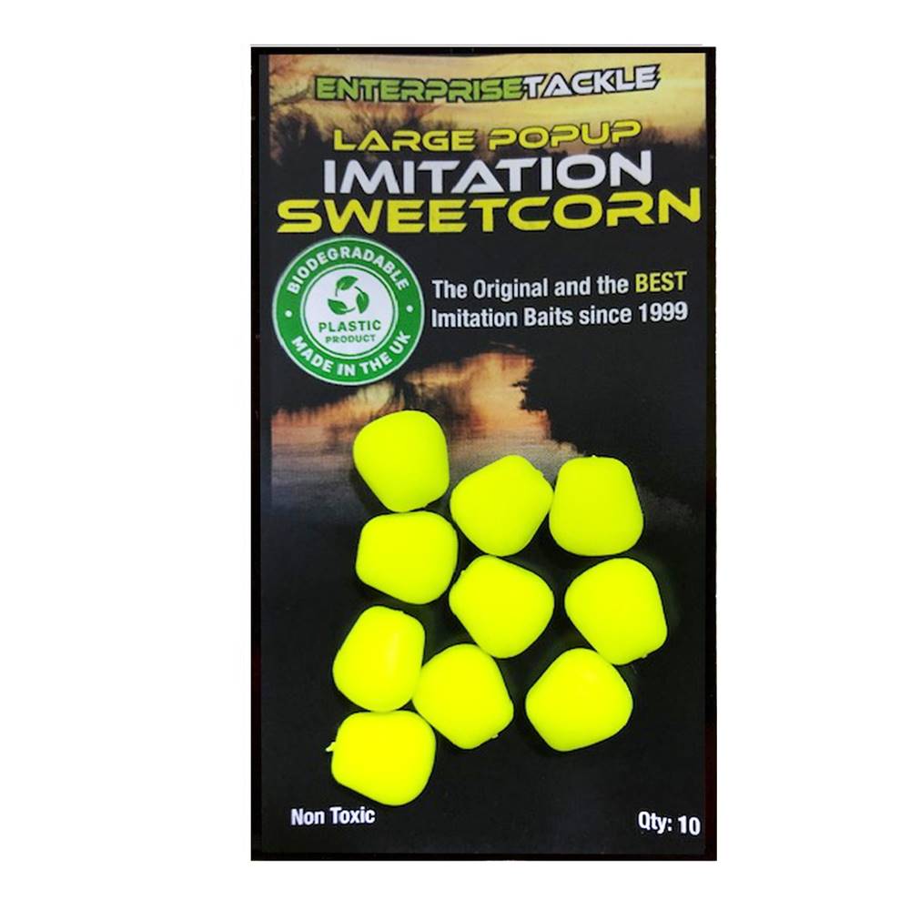 Enterprise Tackle Pop Up Sweetcorn Maiz Flotante Grande Amarillo Fluoro