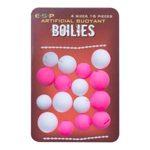 ESP ARTIFICIAL BOILIES BUOYANT BOILIES FLOTANTES BLANCO Y ROSA