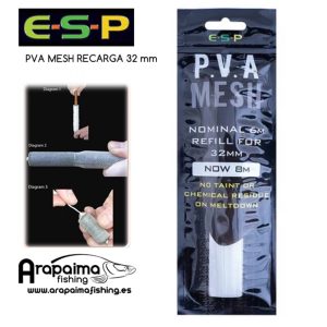 ESP PVA MESH REFILL RECARGA 32 mm 8 m