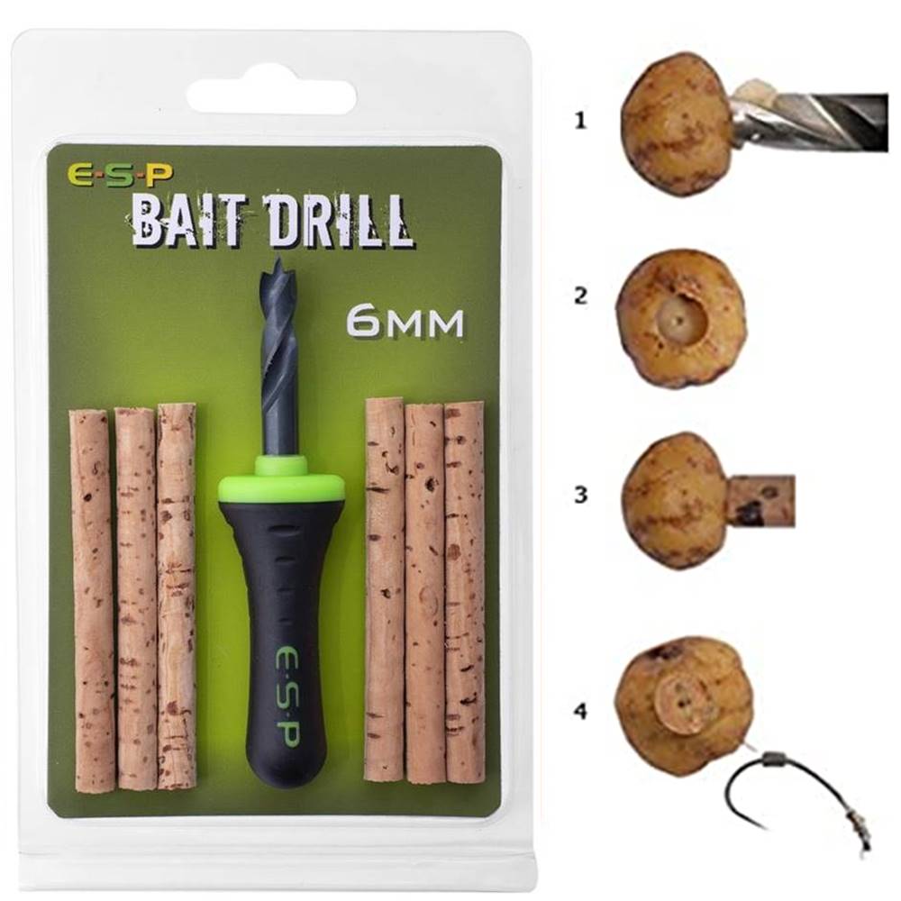 ESP BAIT DRILL 6 mm TALADRO PERFORADOR CON CORCHOS