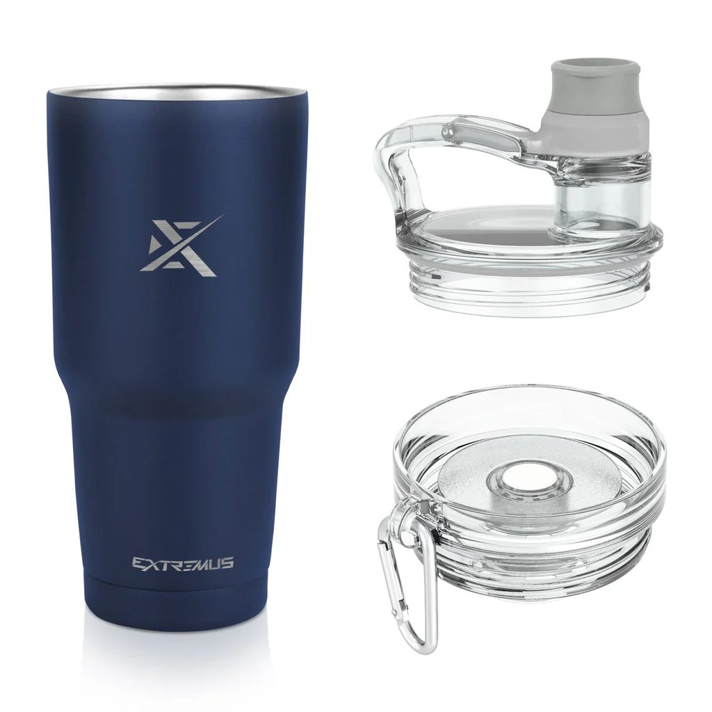 Vaso Extremus Temps de 30oz Insulado - Caliente o Frío con 2 Tapas - Imagen 9