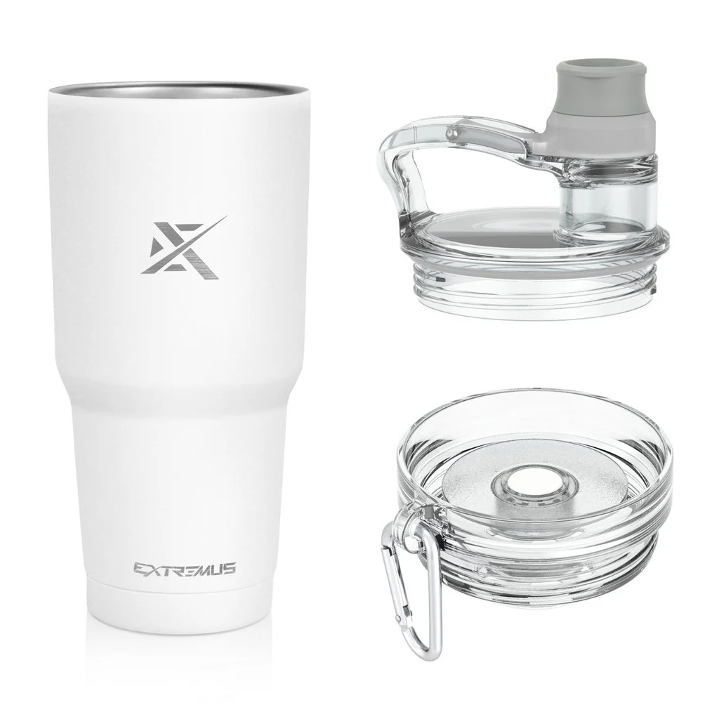 Vaso Extremus Temps de 30oz Insulado - Caliente o Frío con 2 Tapas - Imagen 2