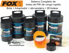 FOX EDGES PVA Bag System Rapide Load Fast Melt (Disolucion Rapida) + 20 bolsas 75mm x 175mm