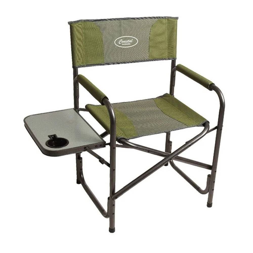 Coastal Outdoors Directors Chair with Side Table Silla con mesa