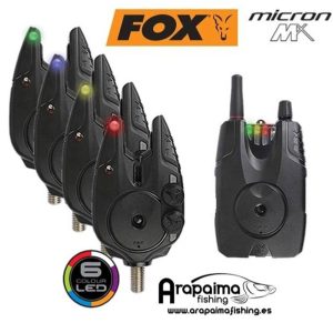 FOX MICRON MX 4 ROD SET Maletin 4 alarmas + receptor
