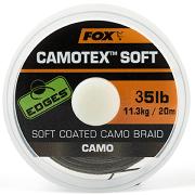 FOX CAMOTEX SOFT COATED CAMO BRAID 35 LB 20 m (Trenzado suave con recubrimiento suave)