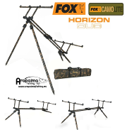 FOX HORIZON DUO CAMO para 3 cañas con bolso y patas extra largas incluidas