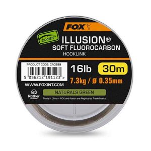 Fox Edges Illusion Soft Fluorocarbon Hooklink 16lb 0.35mm 30m