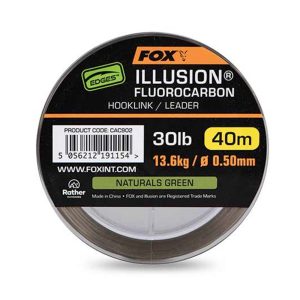 Fox Edges Illusion Soft Fluorocarbon Hooklink 30lb 0.50mm 40m