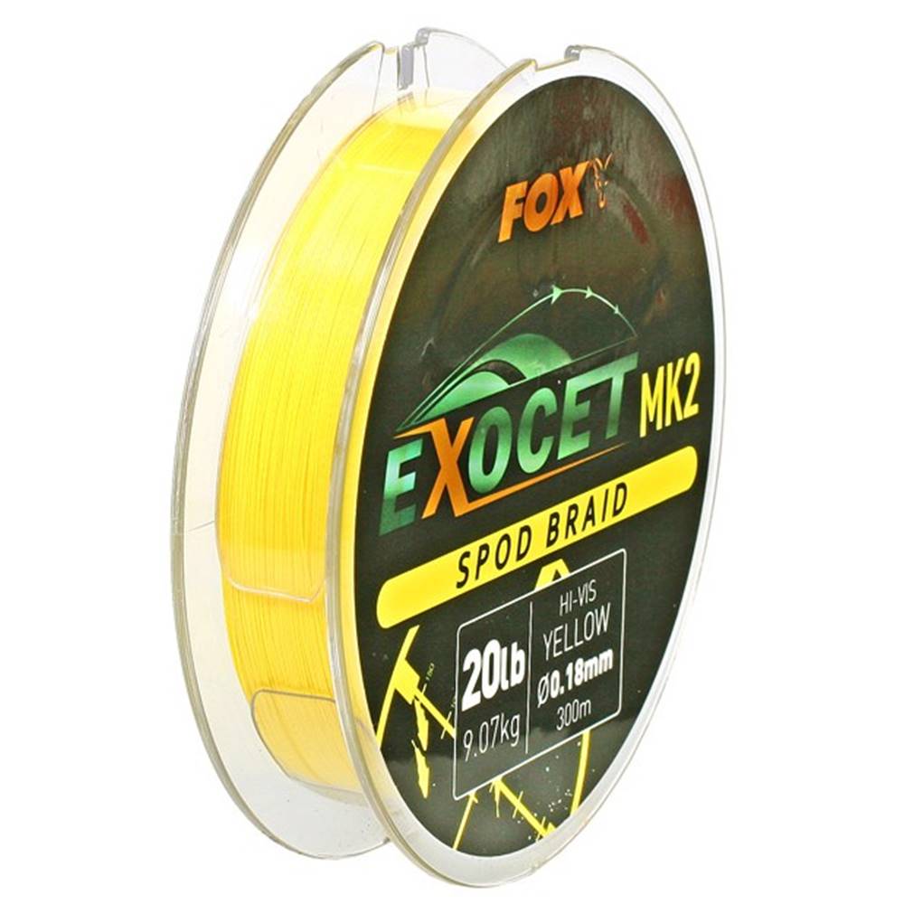 FOX EXOCET MK2 SPOD BRAID 0.18mm 300m Yellow - Imagen 3