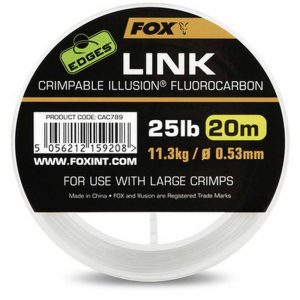 FOX LINK CRIMPABLE ILLUSION FLUROCARBON 0.53mm 25lb 20m
