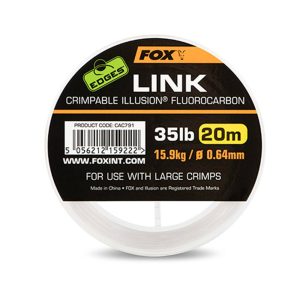 FOX LINK CRIMPABLE ILLUSION FLUROCARBON 0.64mm 35lb 20m