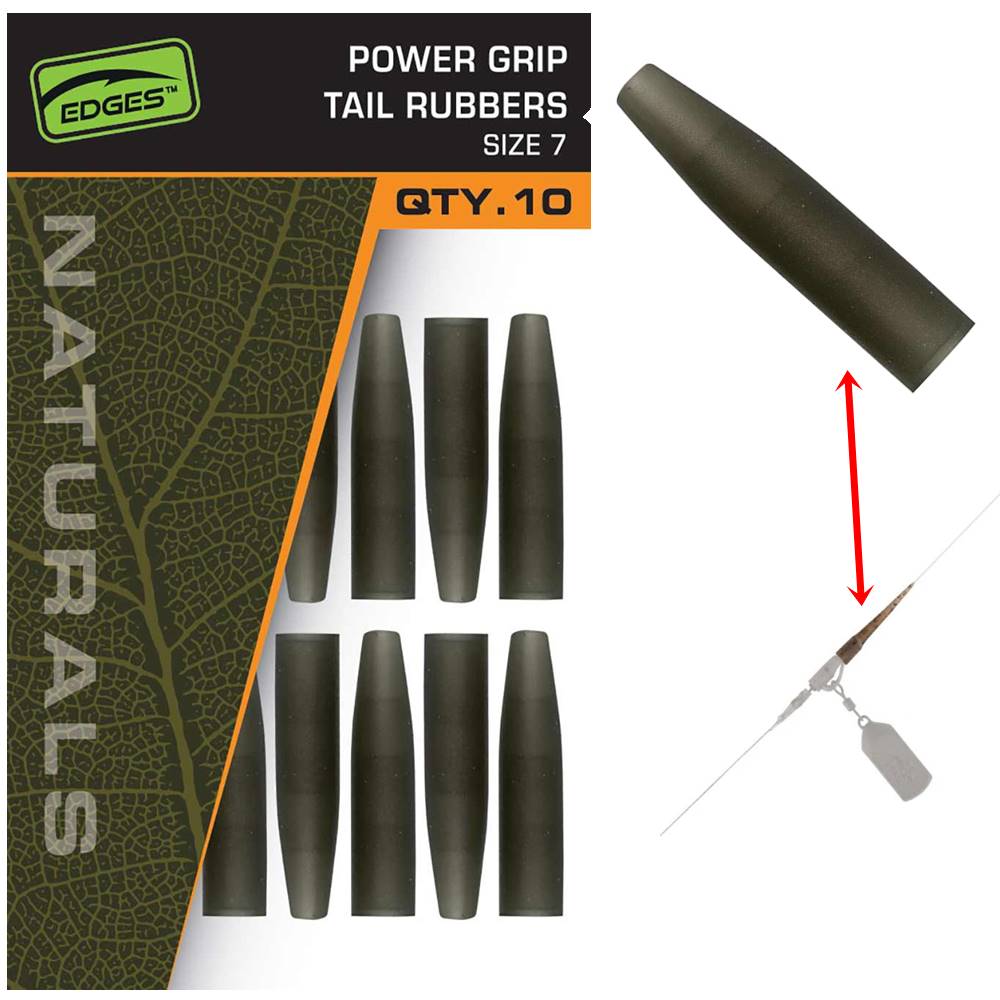 FOX POWERGRIP TAIL RUBBERS size 7