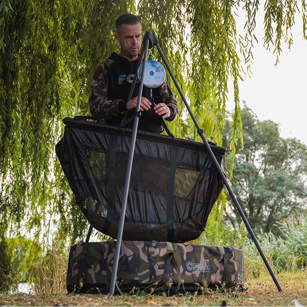 FOX CARPMASTER TRIPOD TRIPODE PESAJE PATAS TELESCOPICAS con bolso de transporte - Imagen 3