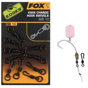 FOX Edges Kwik change hook swivels size 10