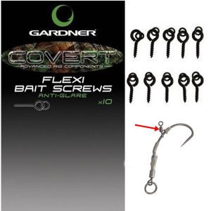 GARDNER MINI FLEXI BAIT SCREWS (Cancamos con micro anilla)