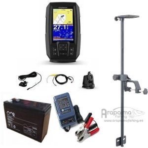OFERTA PACK: GARMIN STRIKER PLUS 4 Sonda Completa con GPS y CHIRP + Bateria + Cargador+ Soporte barca (elegir opciones)
