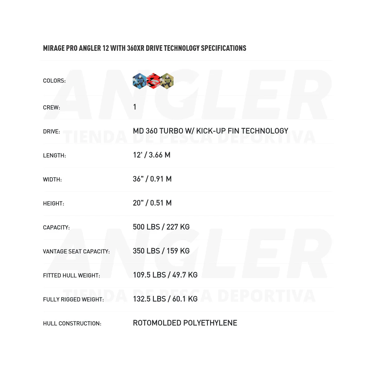 Kayak Hobie Pro Angler 12 con Mirage Drive 360º XR - Imagen 6