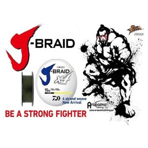 Trenzado DAIWA J BRAID X4 0,33 mm 450 m 22,4 KG