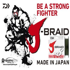 Trenzado DAIWA J BRAID X8 0,35 mm 500 m 36 KG