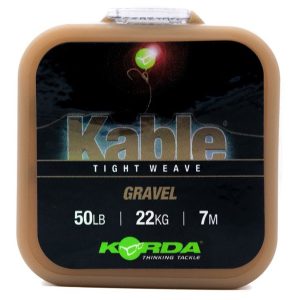 KORDA LEADCORE KABLE TIGHT WEAVE 50 LB GRAVEL 7 m