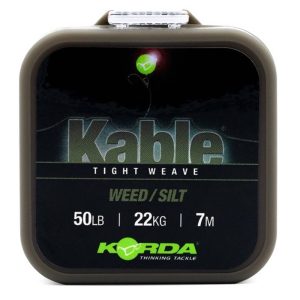 KORDA LEADCORE KABLE TIGHT WEAVE 50 LB WEED 7 m