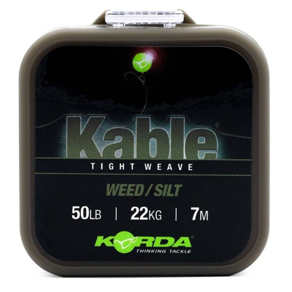 KORDA LEADCORE KABLE TIGHT WEAVE 50 LB WEED 7 m - Imagen 2