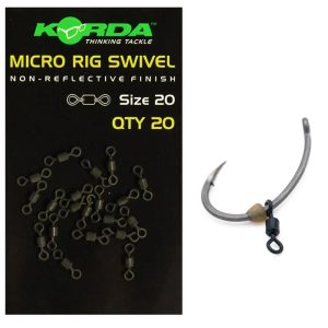 KORDA MICRO RIG SWIVEL SIZE 20 (micro emerillones para anzuelo)