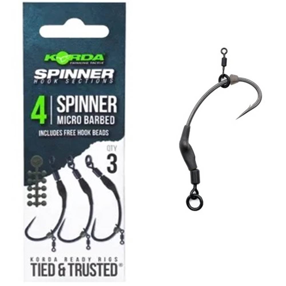 Korda Spinner hook Sections Spinner Nº4 3 unid - Imagen 2