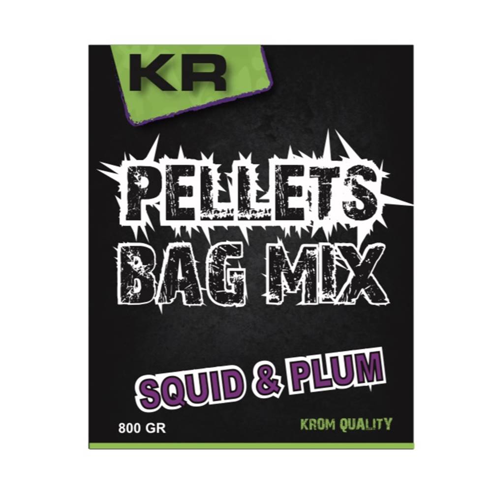 KROM QUALITY PELLETS BAG SQUID PLUM 4.5MM 800g - Imagen 2