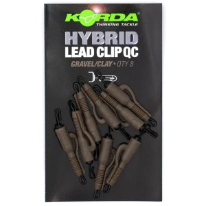 KORDA HYBRID QC LEAD CLIP GRAVEL 8 unid