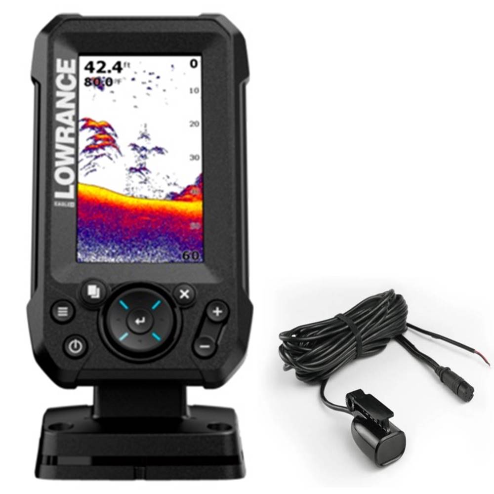 OFERTA PACK: LOWRANCE EAGLE 4x con transductor Bullet Skimmer® Row + Bateria + Cargador+ Soporte barca (elegir opciones) - Imagen 4